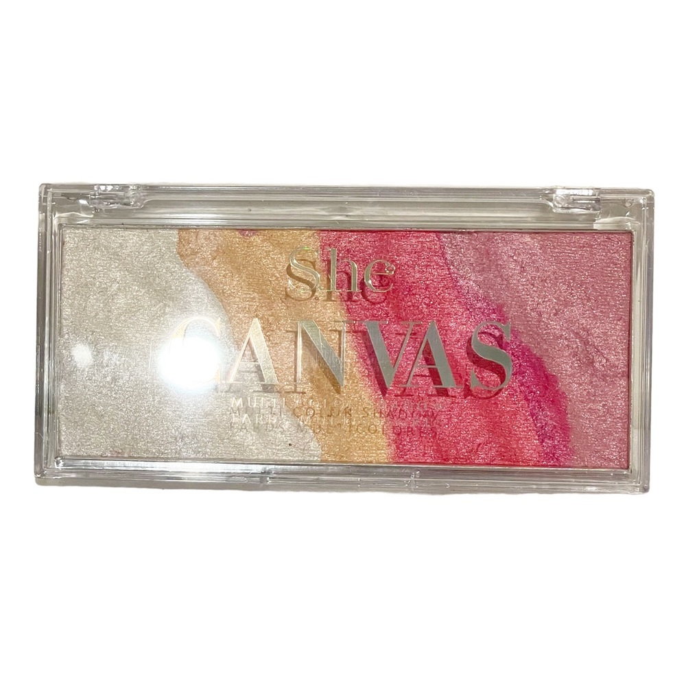 S.he Canvas Multi Color Shadow Compact‎ Eyes Face Makeup NEW